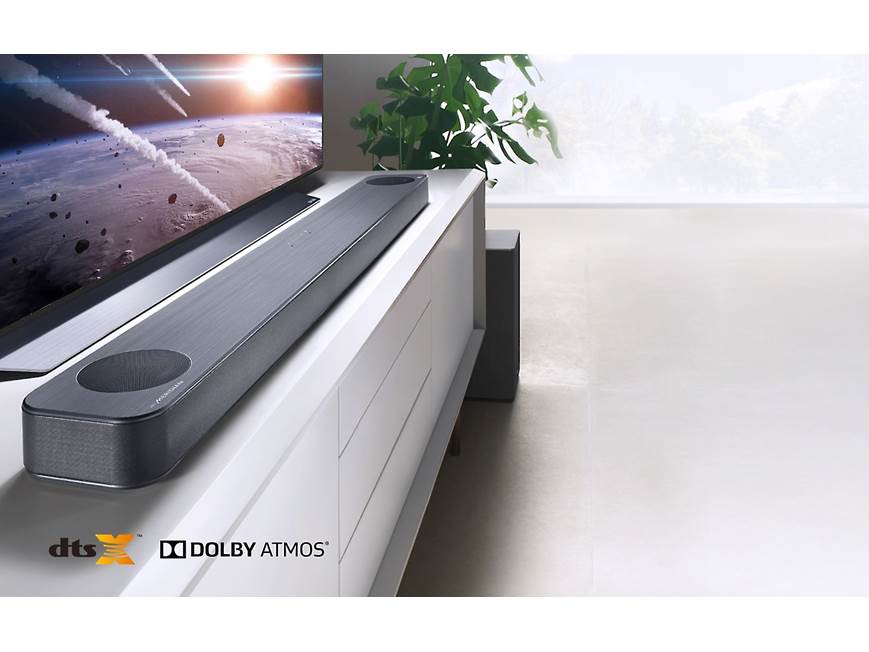LG SL8YG Powered 3.1.2-channel sound bar/subwoofer with Meridian