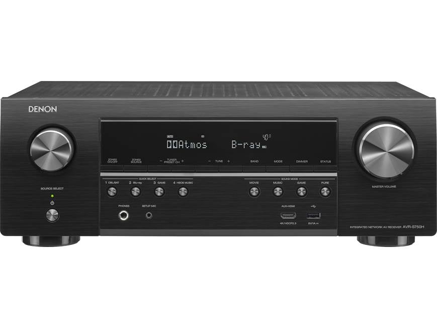 Denon AVR-S750H 7.2-channel home theater receiver with Wi-Fi