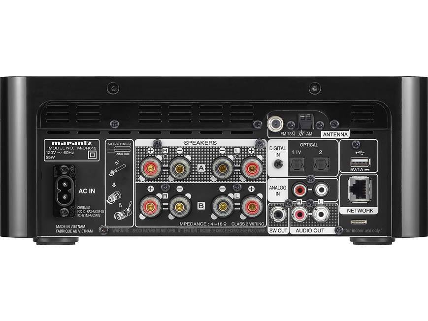 Marantz M-CR612 Desktop network receiver/CD player with Wi-Fi