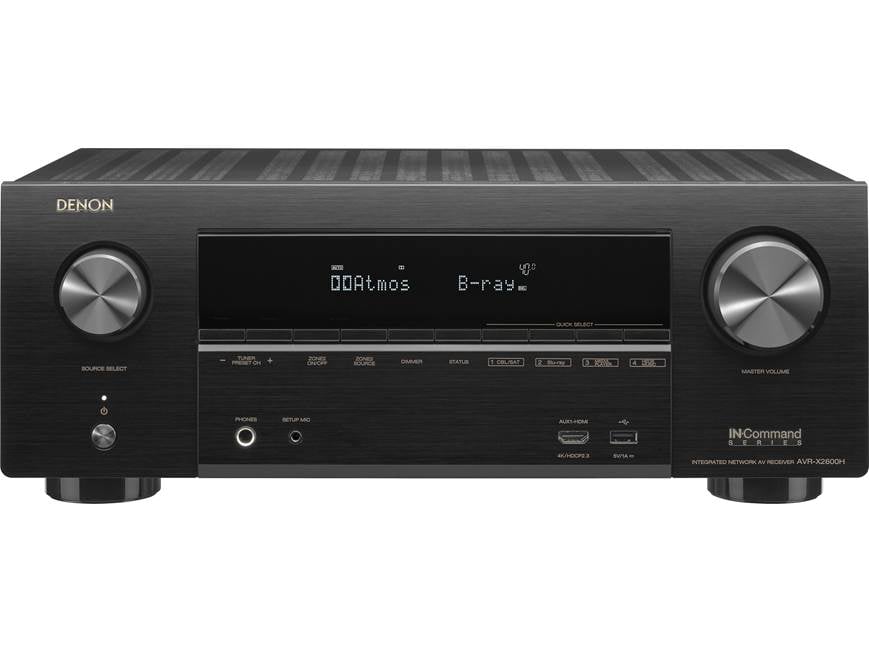 Denon AVR-X2600H (2019 model) 7.2-channel home theater receiver