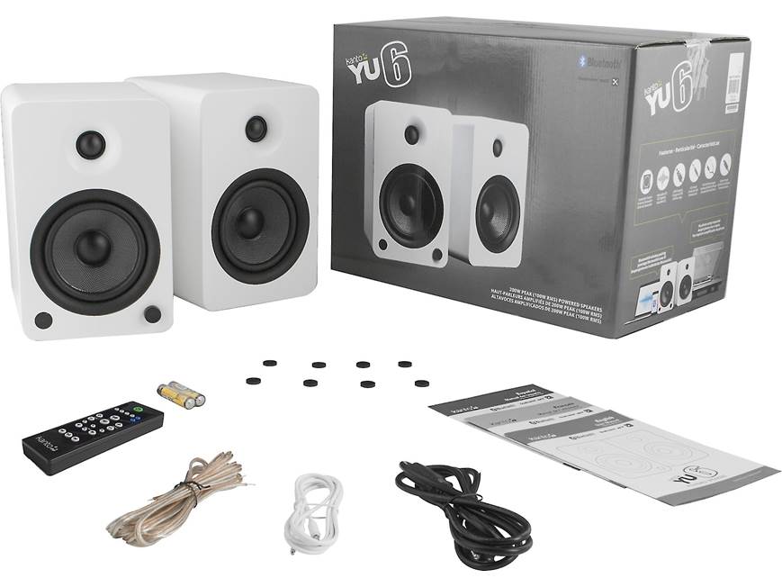 Kanto YU6 (Matte White) Powered stereo speakers with Bluetooth