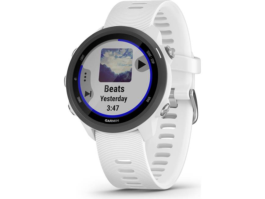 「値下げ」Garmin ForeRunner245 music ホワイト Garmin Forerunner 245 Music (White) GPS running watch with music