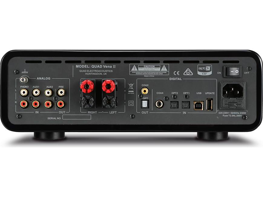 Quad Vena II (Hi-Gloss Black) Stereo integrated amplifier with