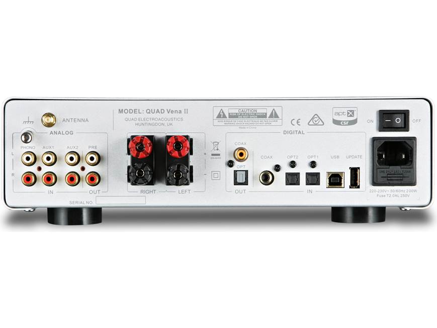 Quad Vena II (Silver) Stereo integrated amplifier with built-in