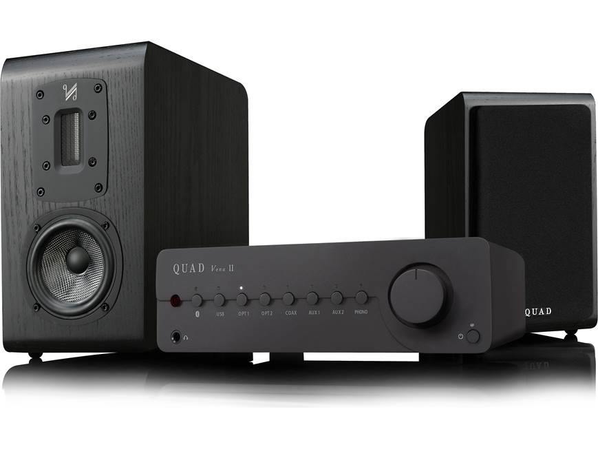 Quad Vena II System Pack Stereo integrated amplifier and a pair of