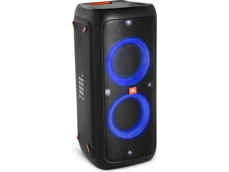 JBL PartyBox 300 Portable Bluetooth® speaker with light display at
