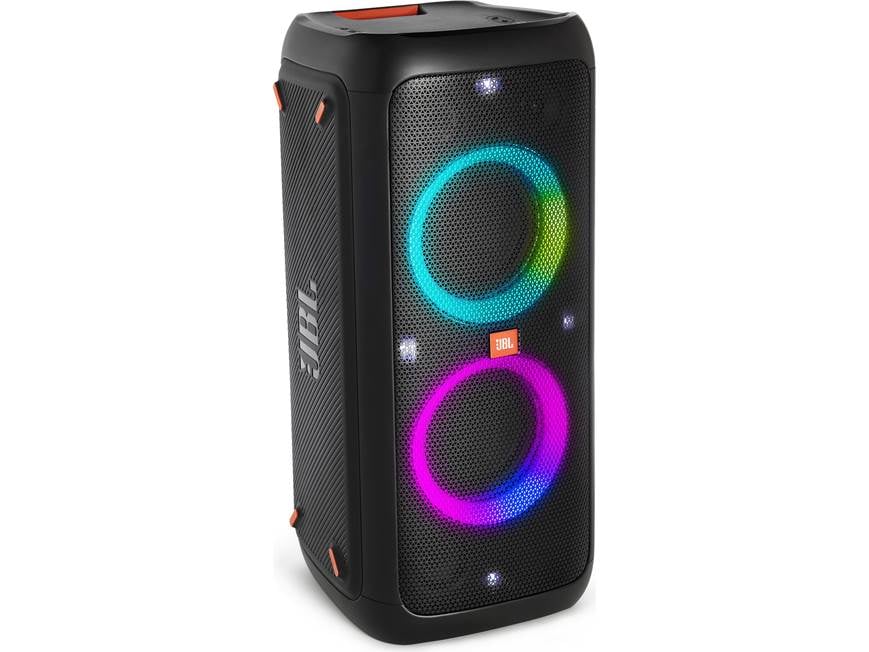 JBL PartyBox 300 Portable Bluetooth® speaker with light display at