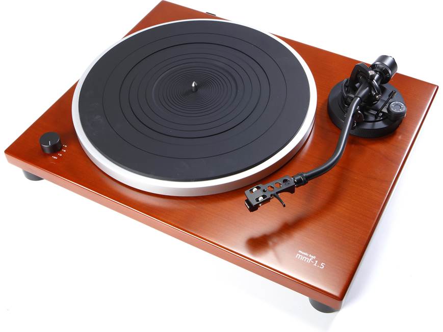 Music Hall MMF-1.5 Manual belt-drive turntable with built-in phono