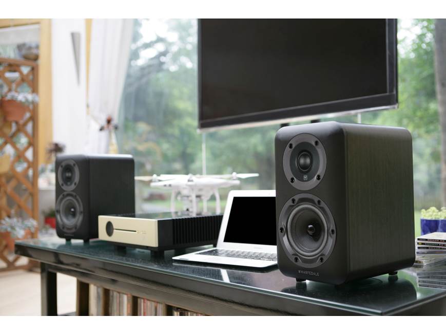 Wharfedale D310 (Black) Compact bookshelf speakers (Black) at