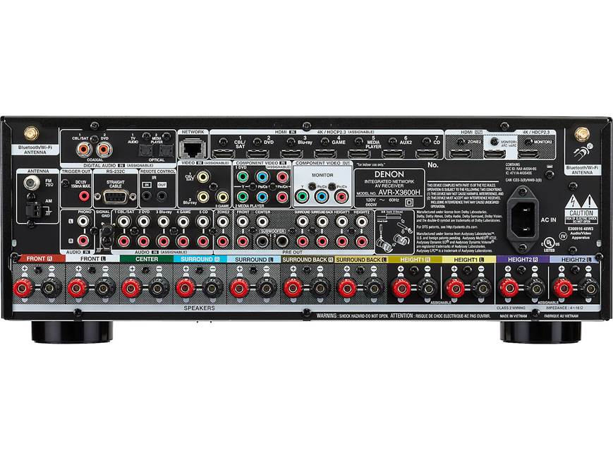 Denon AVR-X3600H (2019 model) 9.2-channel home theater receiver