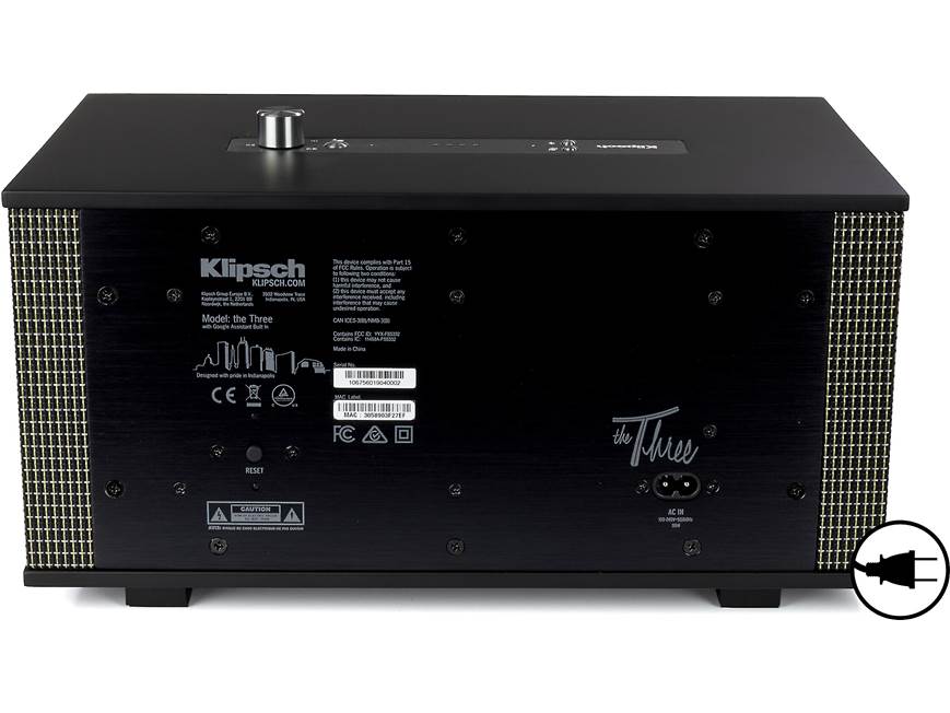 Klipsch The Three with Google Assistant (Matte Black) Wireless