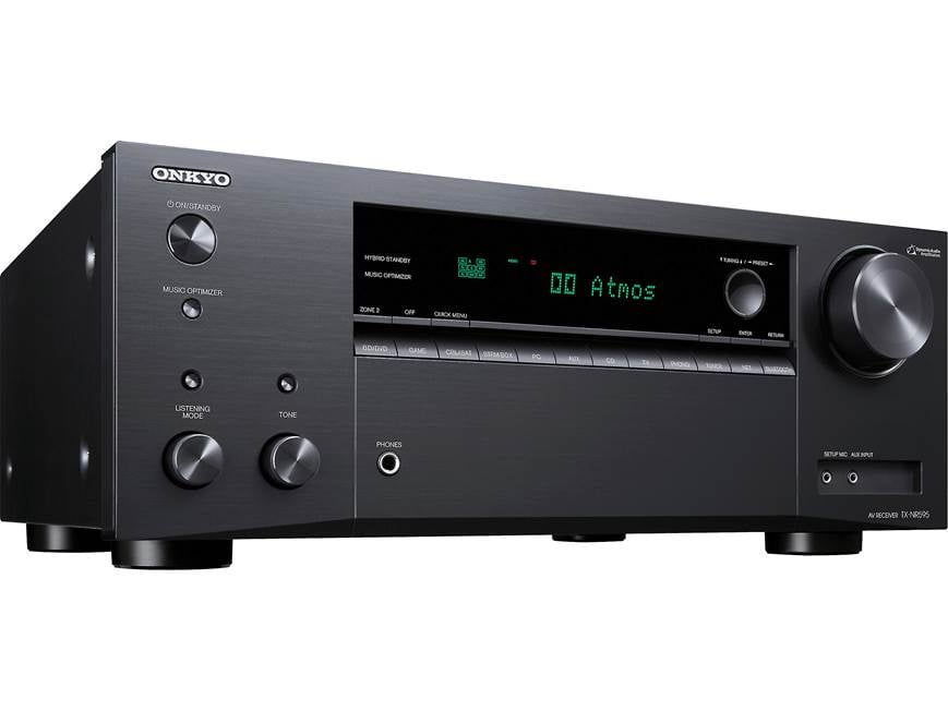 Onkyo TX-NR595 (2019 model) 7.2-channel home theater receiver with