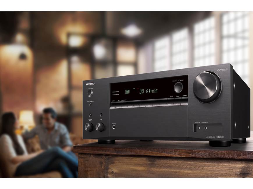Onkyo TX-NR595 (2019 model) 7.2-channel home theater receiver with