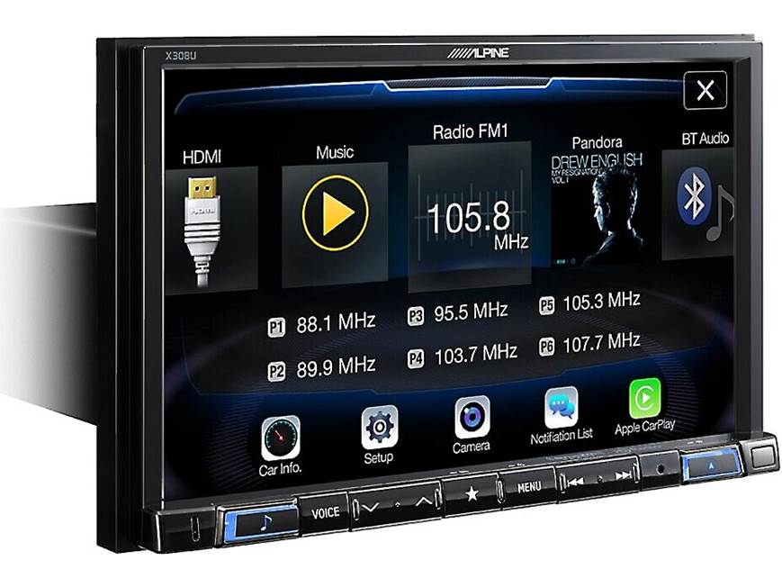 Alpine X308U Digital multimedia navigation receiver with 8