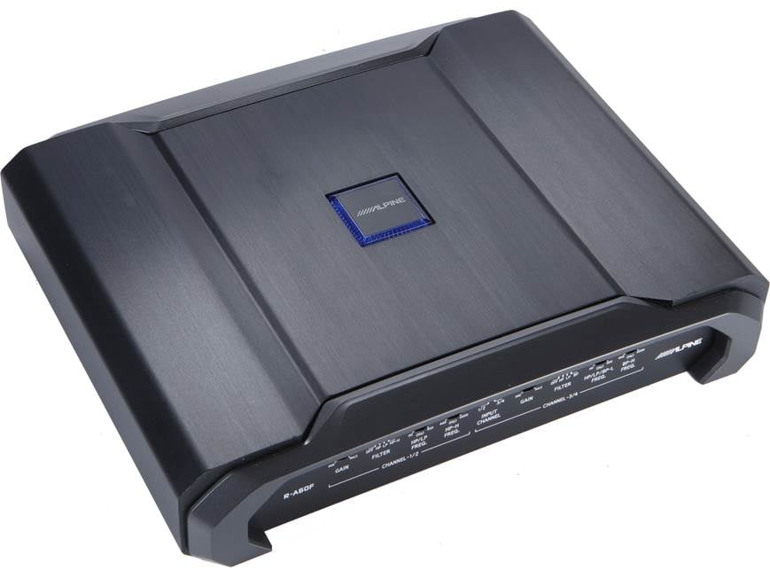 Alpine R-A60F R-Series 4-channel car amplifier — 100 watts RMS x 4