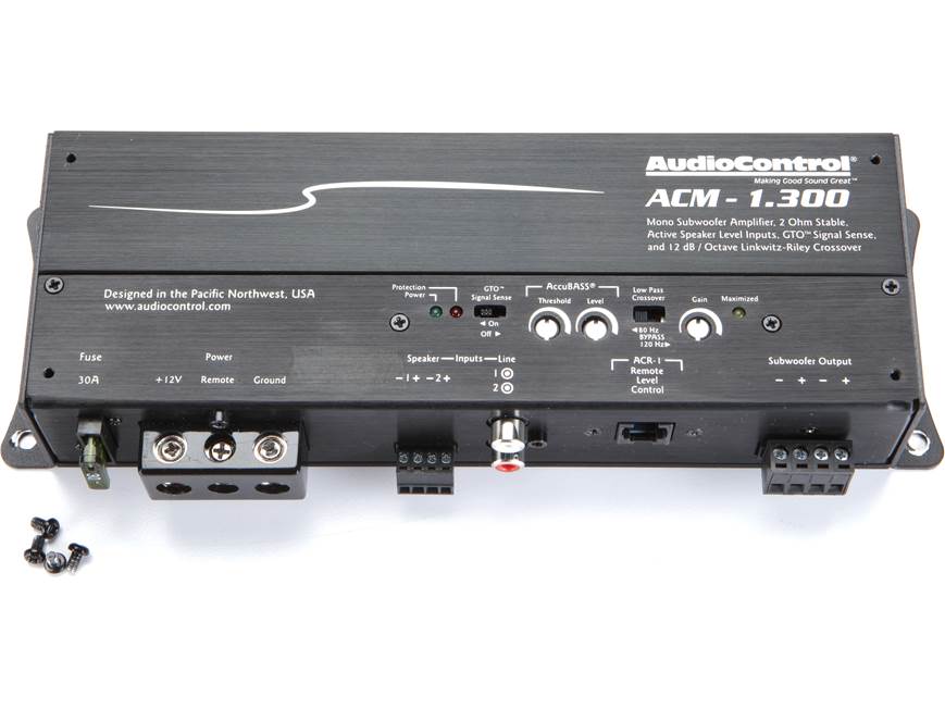 AudioControl ACM-1.300 ACM Series compact mono subwoofer amplifier