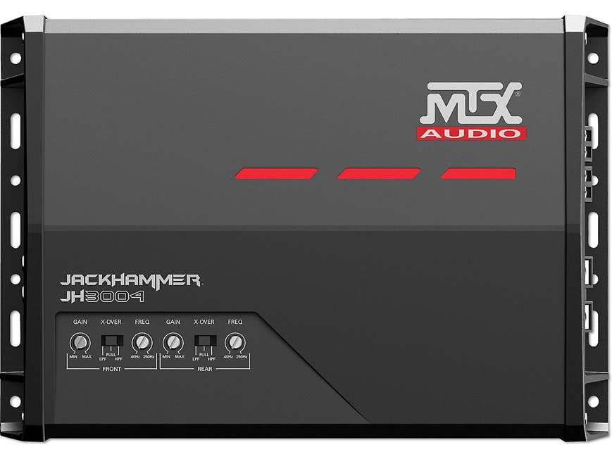 MTX JackHammer JH3004 4-channel car amplifier — 60 watts RMS x 4