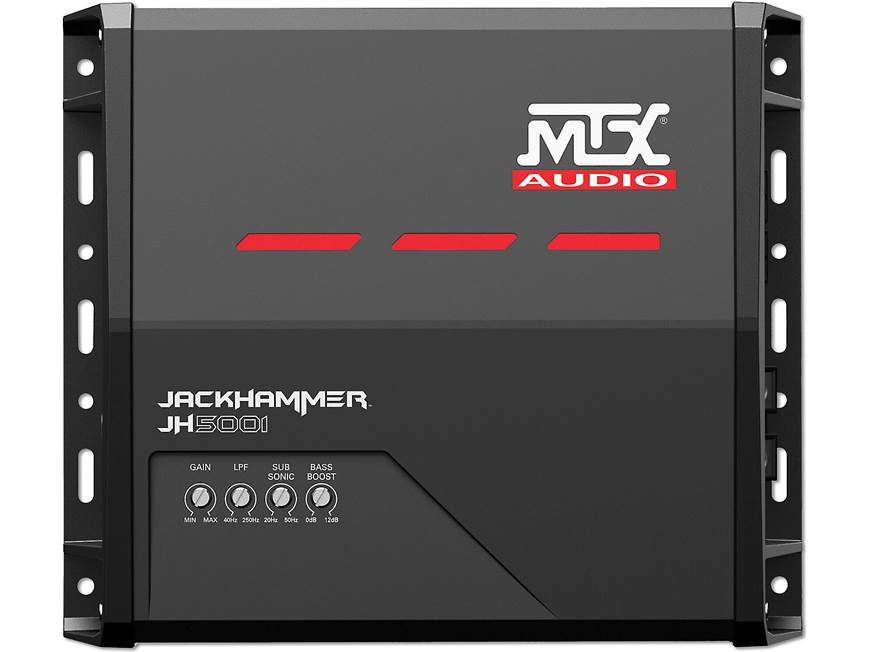 MTX JackHammer JH5001 Mono subwoofer amplifier — 550 watts RMS x 1