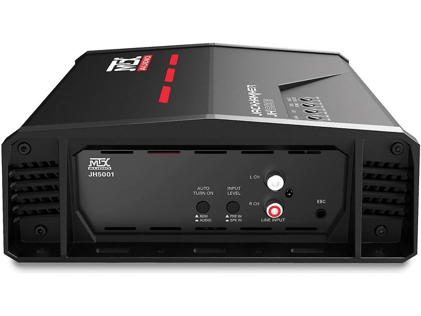 MTX JackHammer JH5001 Mono subwoofer amplifier — 550 watts RMS x 1