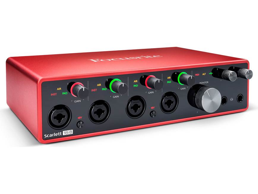 Focusrite Scarlett 18i8 (3rd Generation) USB 2.0 (Type-C) audio