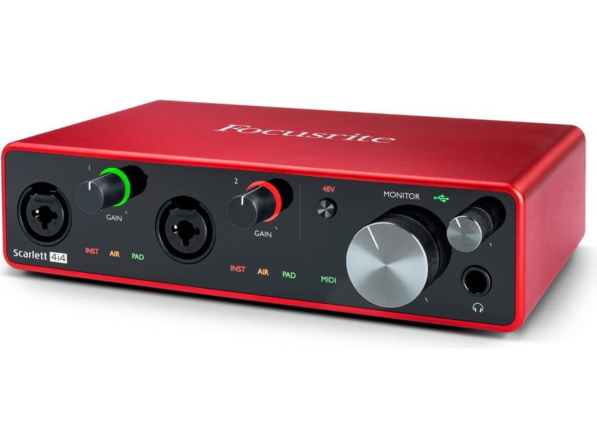 Focusrite Scarlett 4i4 (3rd Generation) USB 2.0 (Type-C) audio