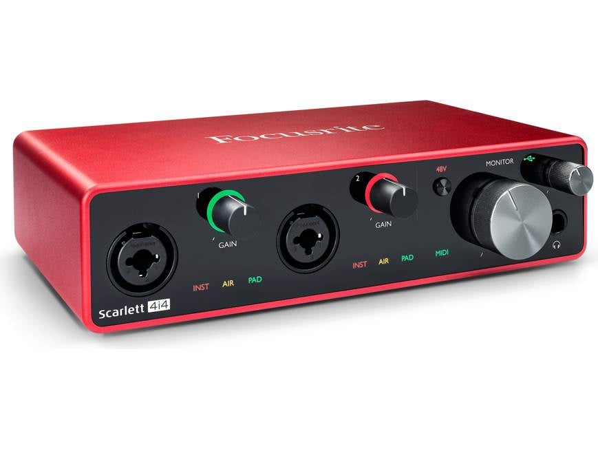 Focusrite Scarlett 4i4 (3rd Generation) USB 2.0 (Type-C) audio