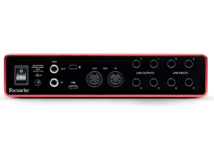 Focusrite Scarlett 8i6 3rd genオーディオIF Focusrite Scarlett 8i6 (3rd Generation) USB 2.0 (Type-C) audio
