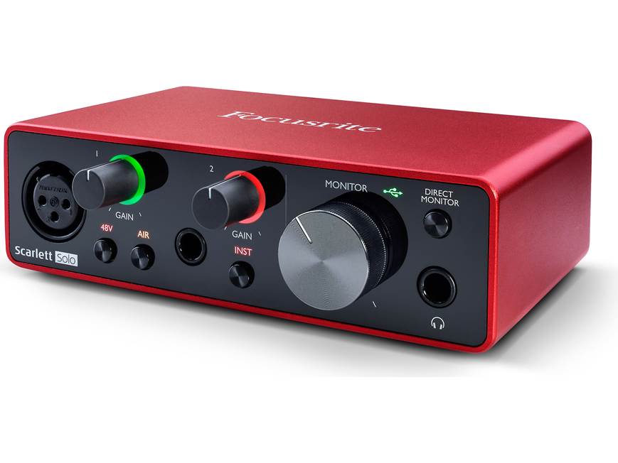 Focusrite Scarlett Solo (3rd Generation) USB 2.0 (Type-C) audio