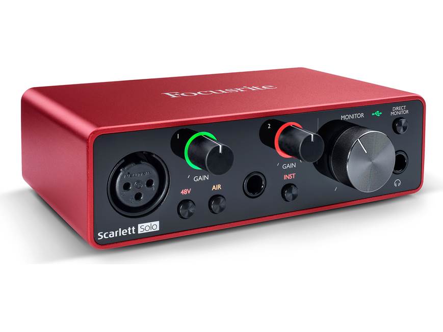 Focusrite Scarlett Solo (3rd Generation) USB 2.0 (Type-C) audio