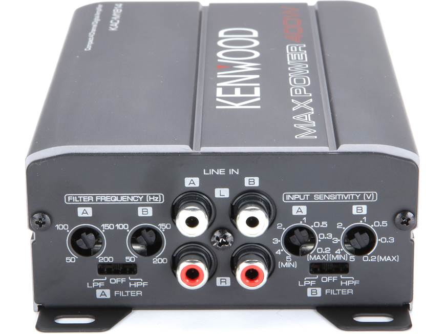 Kenwood KAC-M1814 Compact 4-channel amplifier — 45 watts RMS x 4