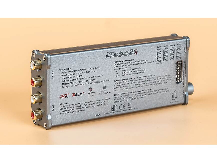 iFi Audio micro iTube2 Stereo vacuum tube buffer/preamplifier at