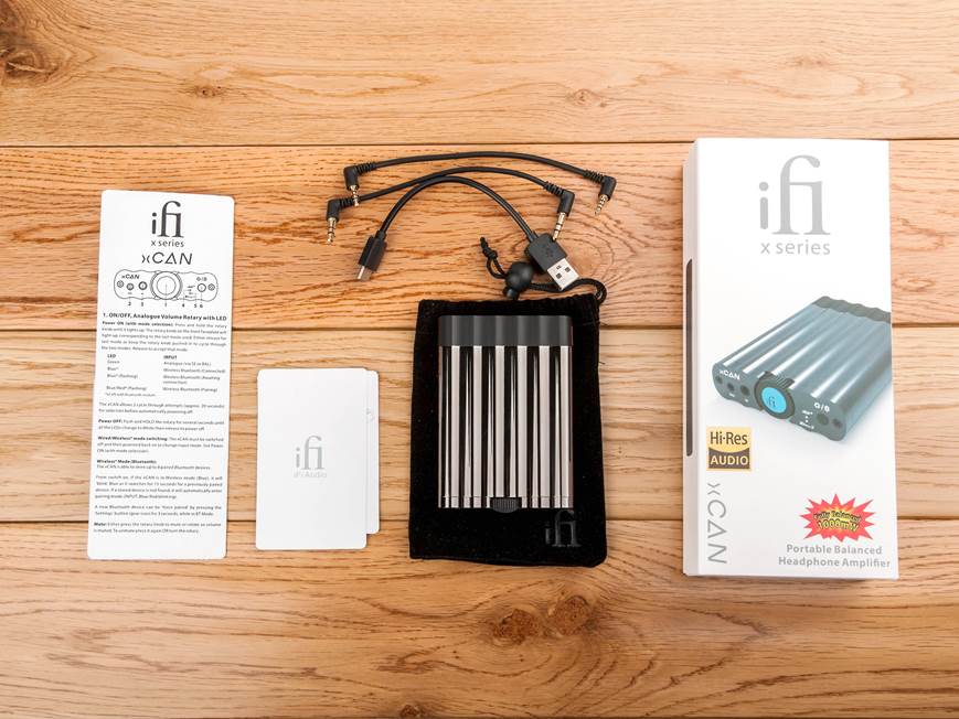 iFi Audio xCAN Portable headphone amplifier with Bluetooth® at