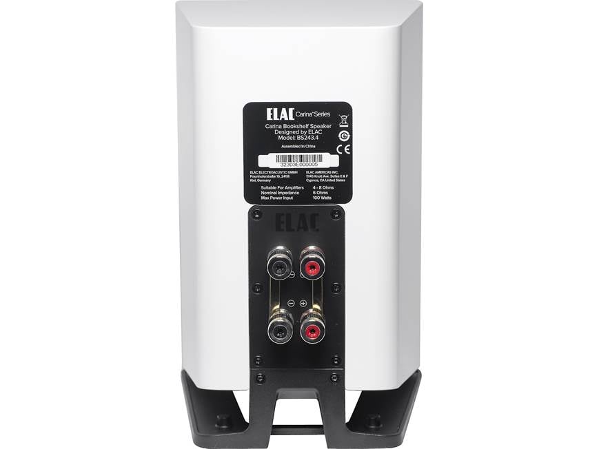ELAC Carina BS243.4 (Satin White) Compact bookshelf speakers