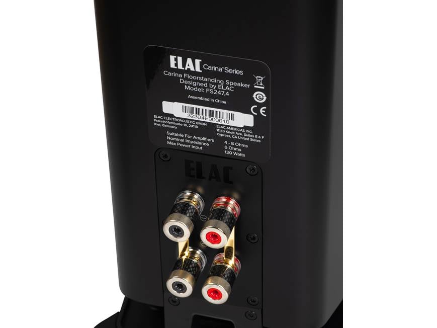 ELAC Carina FS247.4 (Satin Black) Floor-standing speaker (Satin