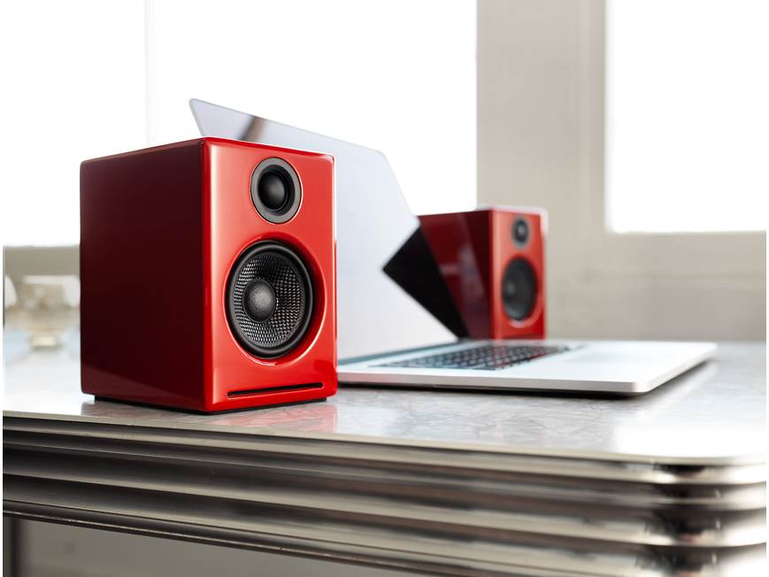 Audioengine A2+ Home Music System (High-gloss Red) Powered stereo