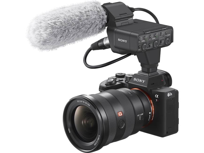 Sony XLR-K3M XLR audio adapter kit with shotgun microphone for