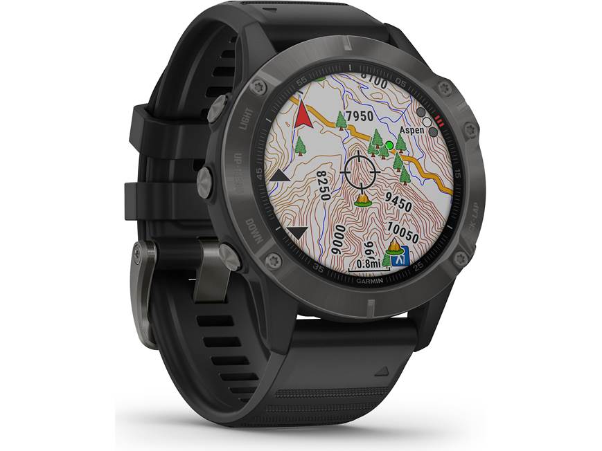 Garmin fenix 6 Sapphire (Carbon gray DLC bezel, black band) GPS