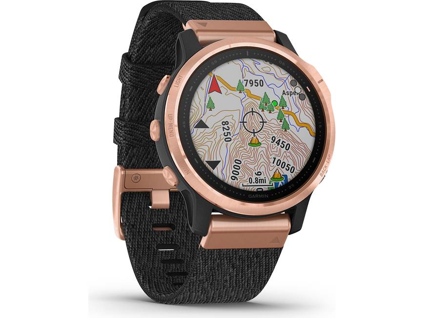 Garmin fenix 6S Sapphire (Rose gold-tone bezel, heathered red