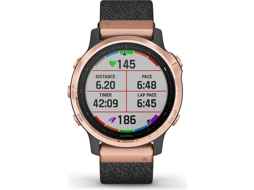 Garmin fenix 6S Sapphire (Rose gold-tone bezel, heathered red