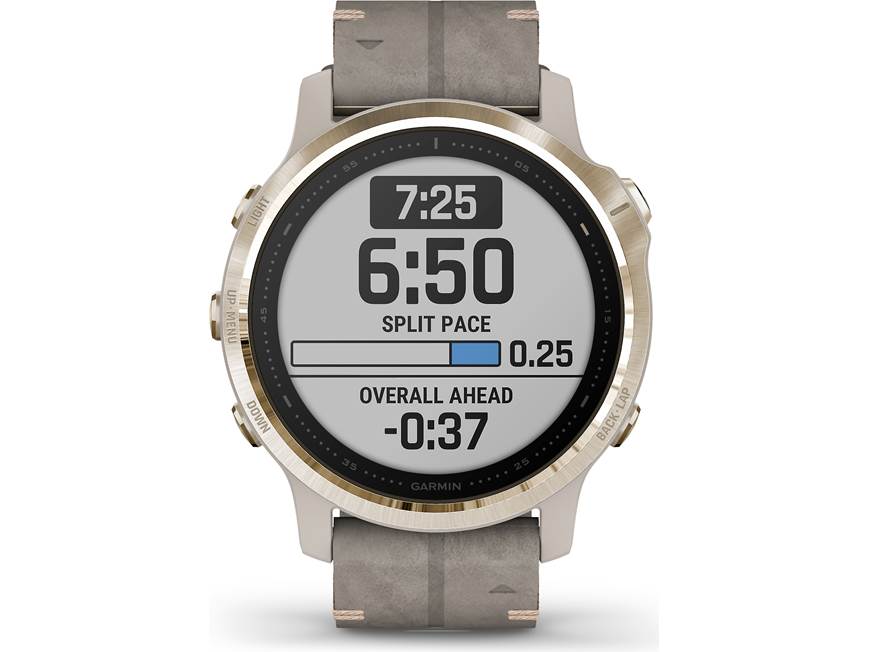 Garmin fenix 6S Sapphire (Light gold-tone bezel, shale gray band