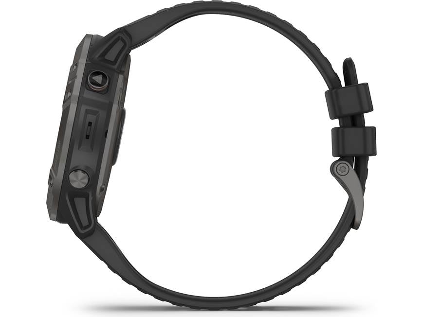 Garmin fenix 6X Pro Solar (Titanium Carbon Gray DLC bezel, black