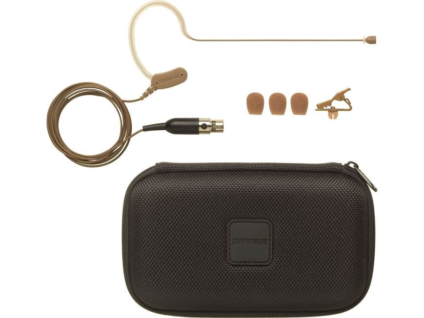 Shure MX153 Earset headworn condenser microphone (Cocoa) at