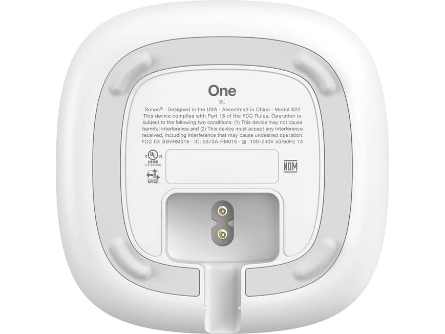 Sonos One SL 2-pack (White) Wireless streaming music speakers with