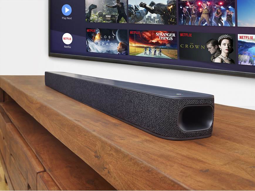 JBL Link Bar Powered sound bar with built-in Google Assistant and