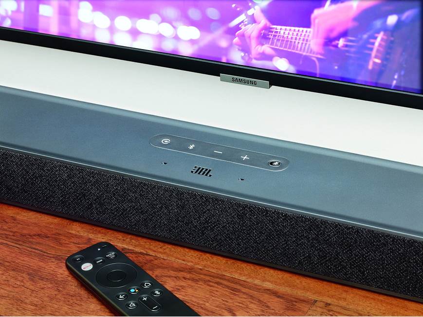 JBL Link Bar Powered sound bar with built-in Google Assistant and