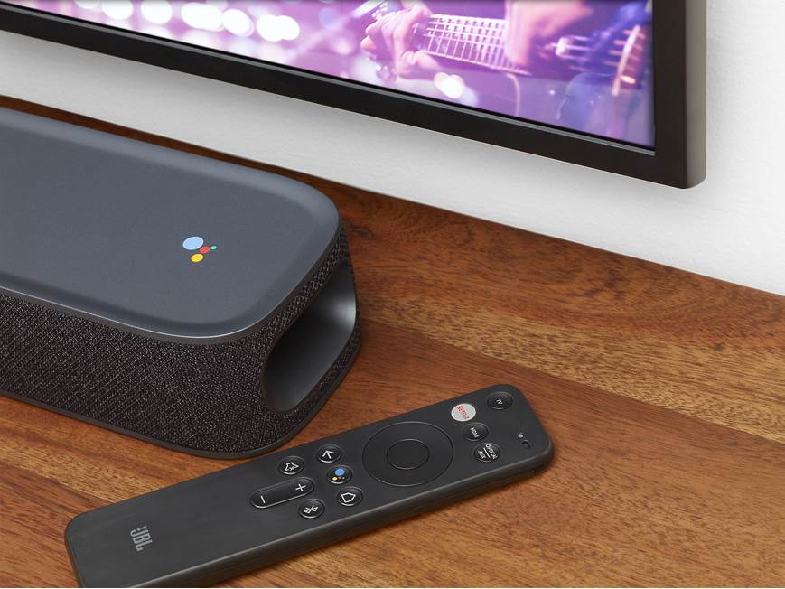 JBL Link Bar Powered sound bar with built-in Google Assistant and