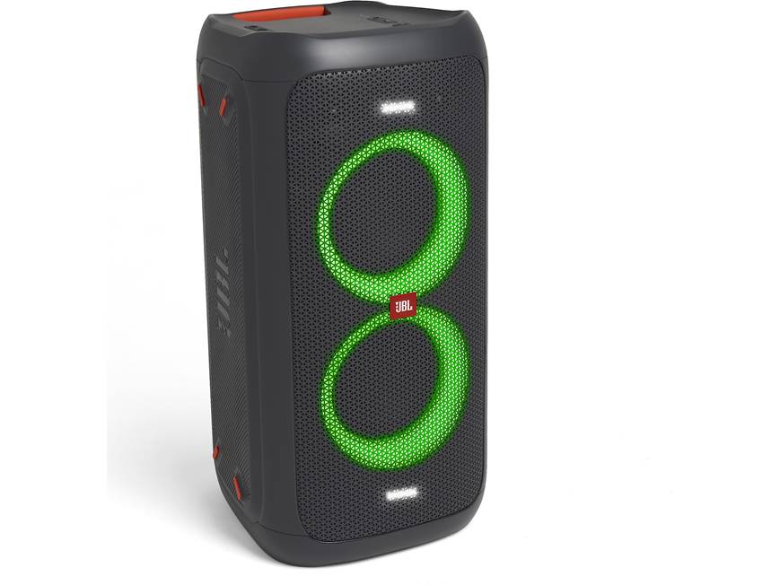 JBL PartyBox 100 Portable Bluetooth® speaker with light display at
