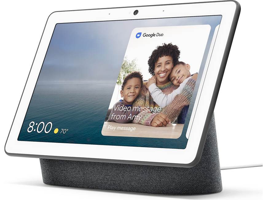 Google Nest Hub Max (Charcoal) Premium smart display with built-in