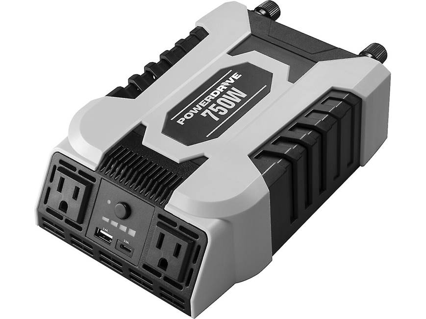 PowerDrive PD750 DC to AC power inverter with 750-watt continuous power  output at Crutchfield