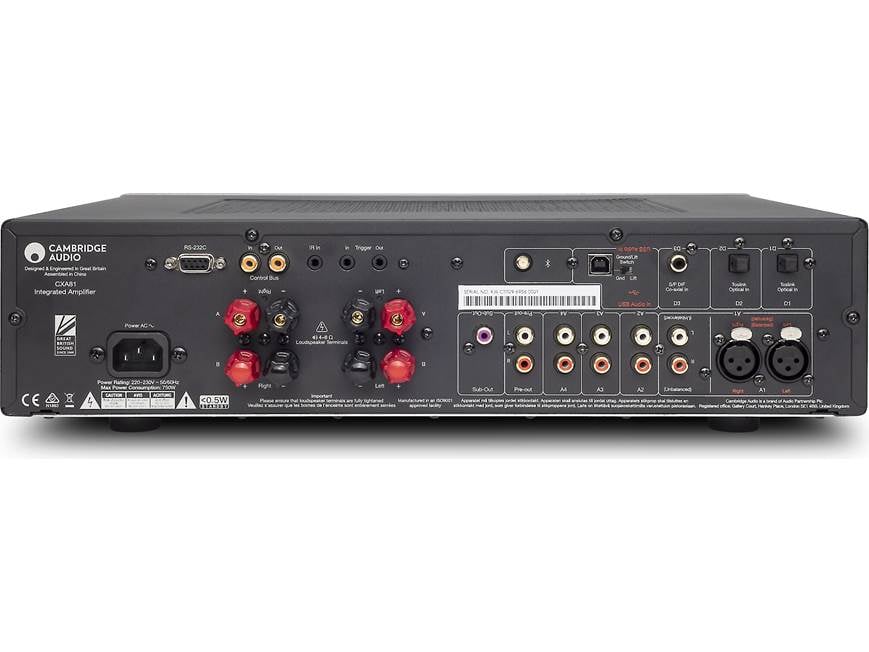 Cambridge Audio CXA81 (Silver) Stereo integrated amplifier with